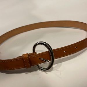 Furla NWOT Tan Leather Belt with Silver hardware.